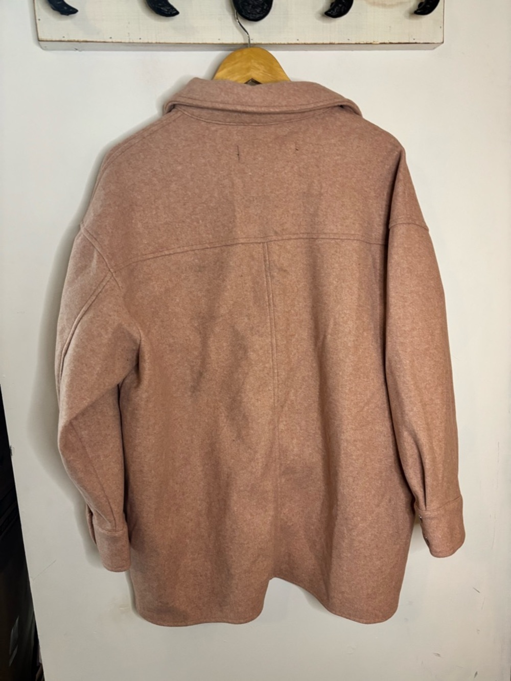 NWT Zara Shacket Jacket in Dusty Pink Oversized Fit - Picture 3 of 6